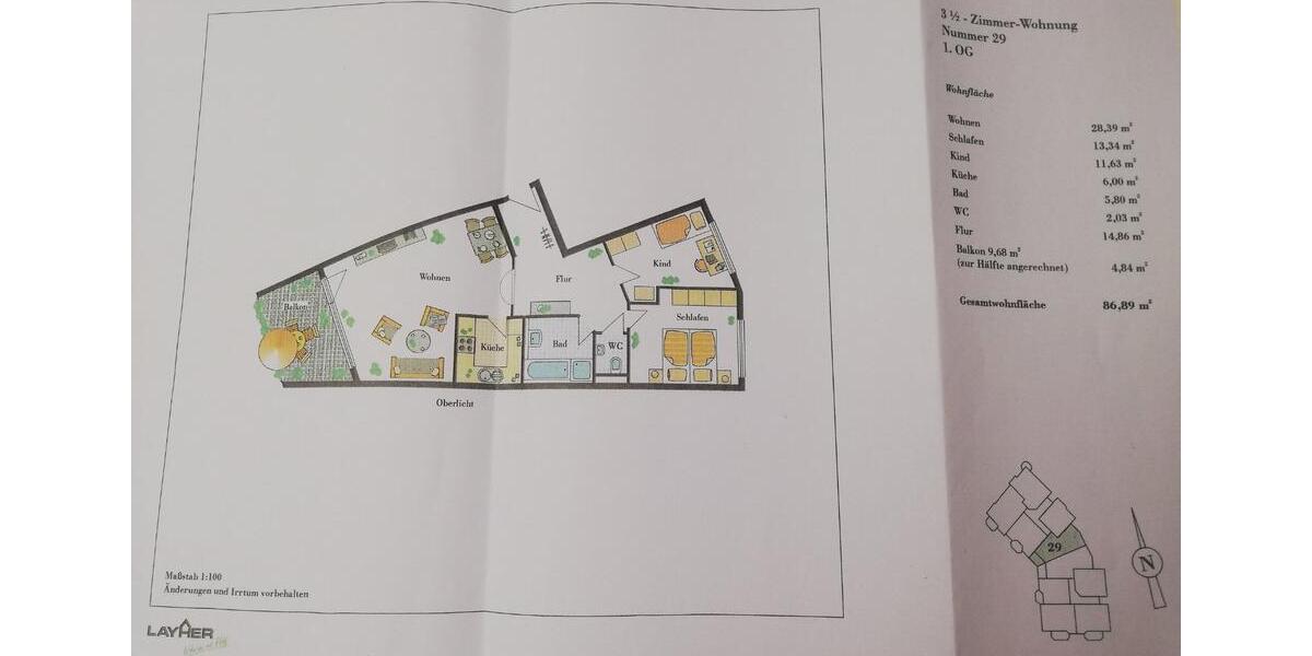 Etagenwohnung Sachsenheim - 3.5 Zimmer, 87 m&sup2;, 310.000&euro; | Angebot:25265664