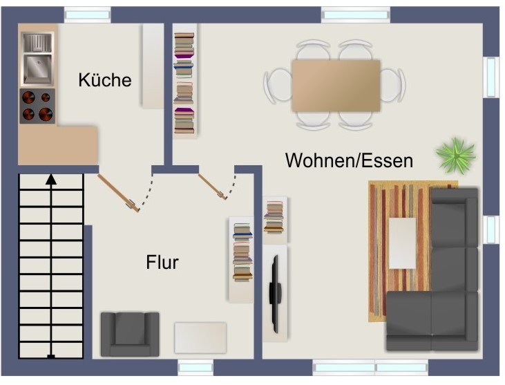 „Charmante Doppelhaushälfte mit großem Grundstück und Entwicklungsmöglichkeiten“ - Doppelhaushälfte Waiblingen / Neustadt Rems-Murr-Kreis Kreis | Angebot:26561677