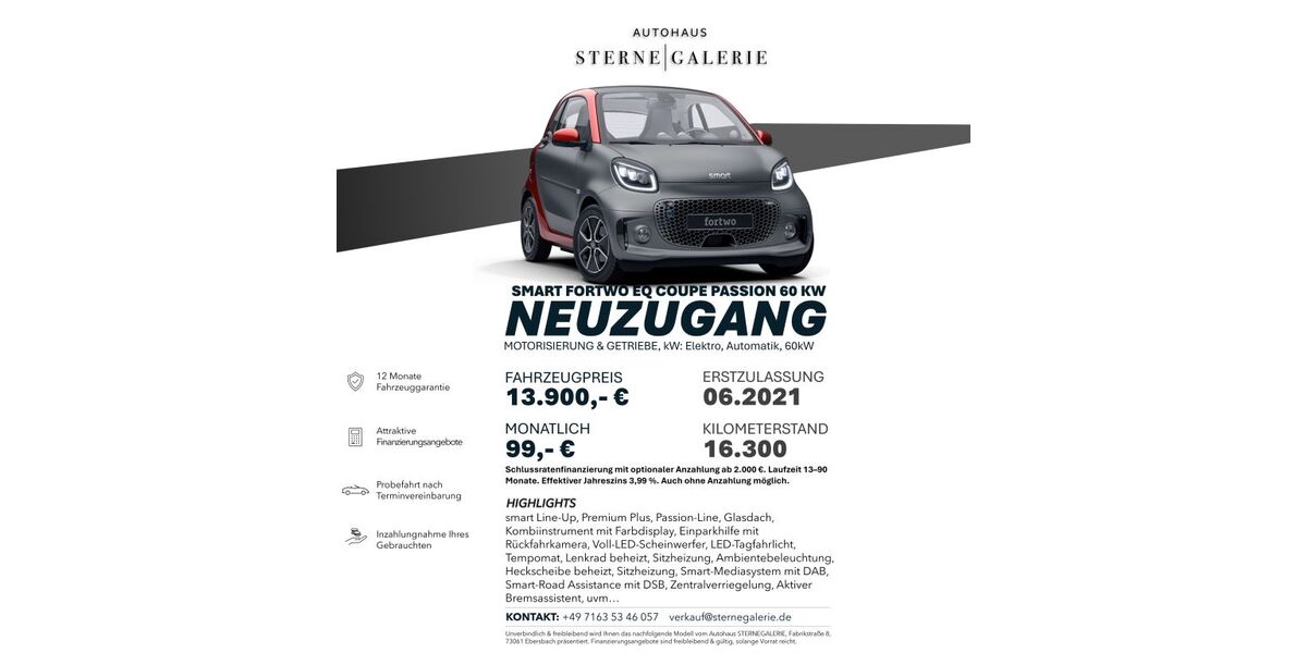 Smart ForTwo 60.600 km 10.900 &euro; Ebersbach an der Fils 73061