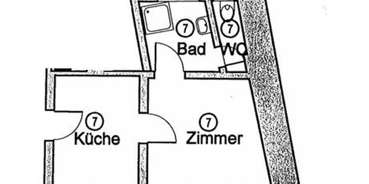 Erdgeschoßwohnung Stuttgart Stuttgart-Ost - 2 Zimmer, 26 m&sup2;, 1.000&euro; | Angebot:25976509