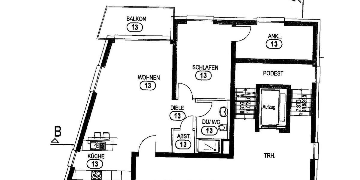 Etagenwohnung Leinfelden-Echterdingen Echterdingen - 2.5 Zimmer, 75 m&sup2;, 449.000&euro; | Angebot:26128341