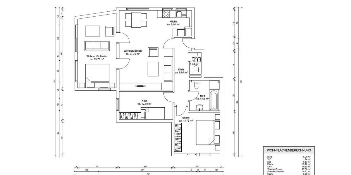 Erdgeschoßwohnung Stuttgart Luginsland - 4 Zimmer, 93 m&sup2;, 463.000&euro; | Angebot:26688082