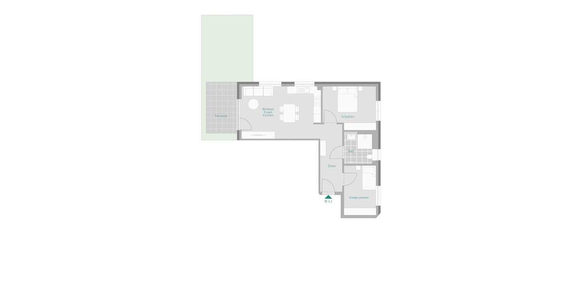 Etagenwohnung Renningen - 3 Zimmer, 71 m&sup2;, 529.000&euro; | Angebot:25692042