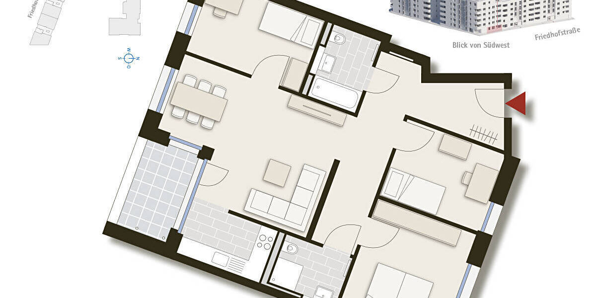 Etagenwohnung Stuttgart Nord - 4 Zimmer, 93 m&sup2;, 669.000&euro; | Angebot:25747905