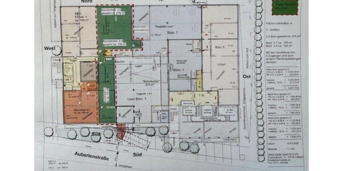 Gewerbeobjekt Fellbach Oeffingen - 3.025&euro; | Angebot:25920376