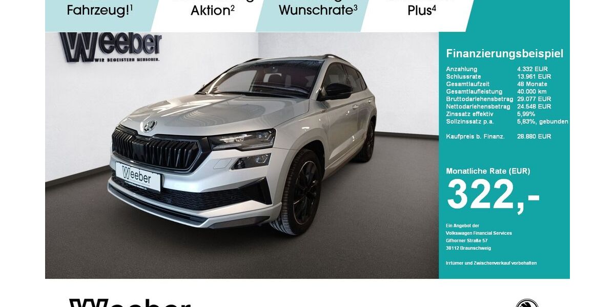 Skoda Karoq 69.196 km 28.878 &euro; Leonberg 71229