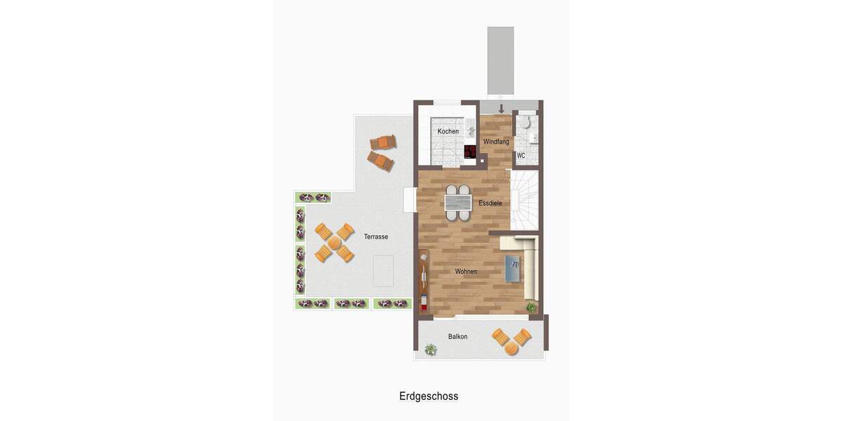 Reihenendhaus Großbottwar - 6 Zimmer, 147 m&sup2;, 449.000&euro; | Angebot:25773447