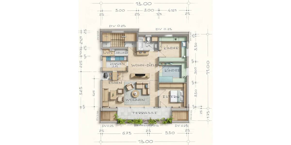 Etagenwohnung Stuttgart / Vaihingen Vaihingen - 4 Zimmer, 164 m&sup2;, 675.000&euro; | Angebot:26673303