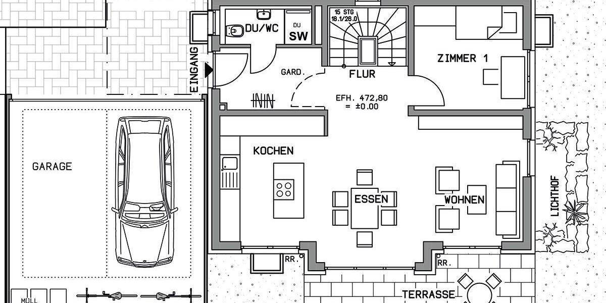 Einfamilienhaus Lichtenwald / Thomashardt Thomashardt - 6 Zimmer, 144 m&sup2;, 790.329&euro; | Angebot:26695973