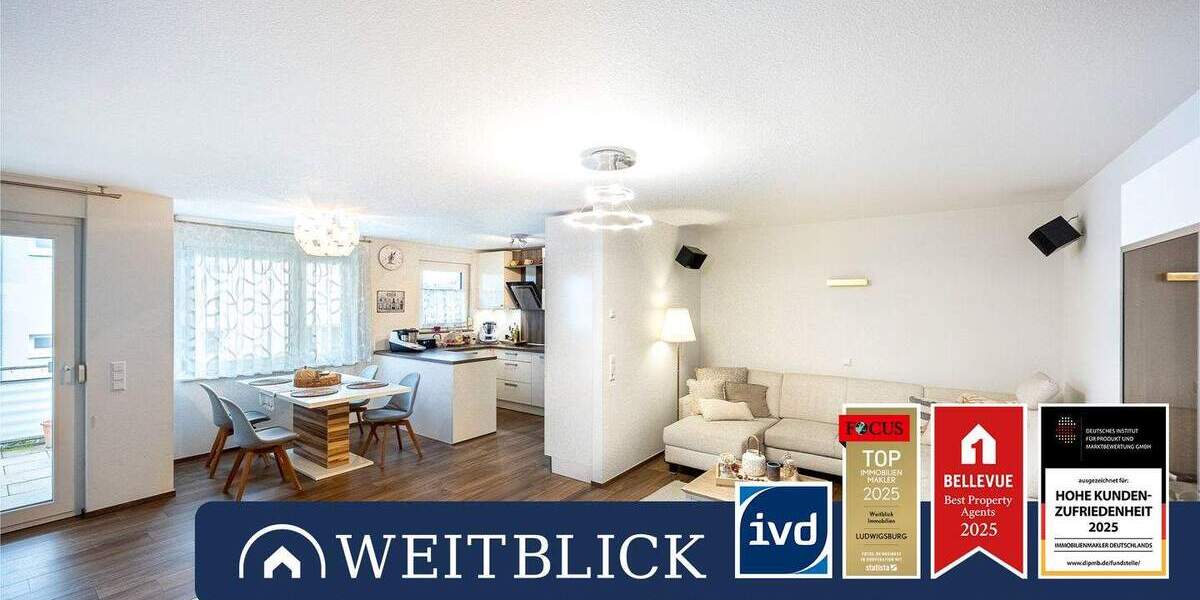 Etagenwohnung Marbach am Neckar Marbach - 4 Zimmer, 113 m&sup2;, 498.000&euro; | Angebot:25697966