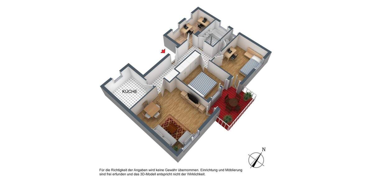 Etagenwohnung Stuttgart Stammheim - 4 Zimmer, 98 m&sup2;, 400.000&euro; | Angebot:25671005