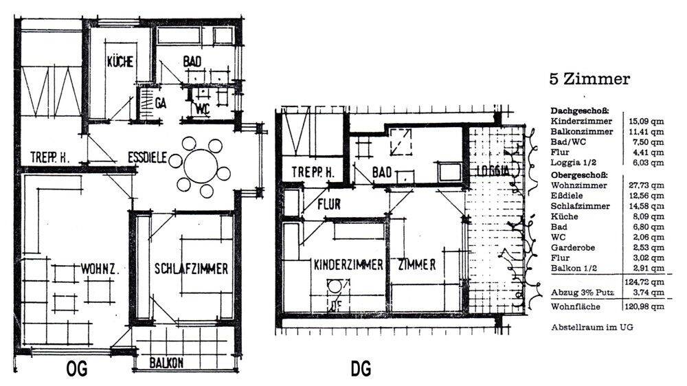 Etagenwohnung Freiberg am Neckar Geisingen - 5 Zimmer, 120 m&sup2;, 429.000&euro; | Angebot:25879809