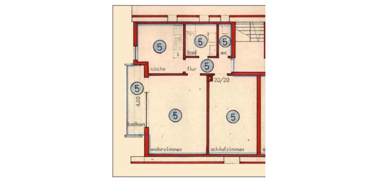 Dachgeschoßwohnung Leonberg - 2 Zimmer, 58 m&sup2;, 880&euro; | Angebot:25945542