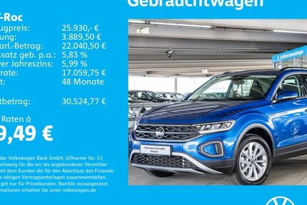 VW T-Roc 17.800 km 25.930 &euro; Stuttgart-Wangen 70188
