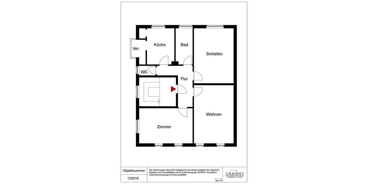 Etagenwohnung Stuttgart Bad Cannstatt - 3 Zimmer, 82 m&sup2;, 340.000&euro; | Angebot:25746472