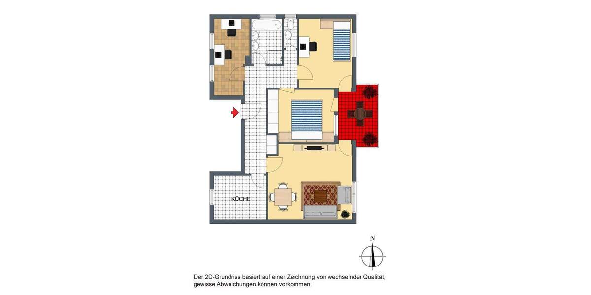 Etagenwohnung Stuttgart Stammheim - 4 Zimmer, 98 m&sup2;, 400.000&euro; | Angebot:25671005