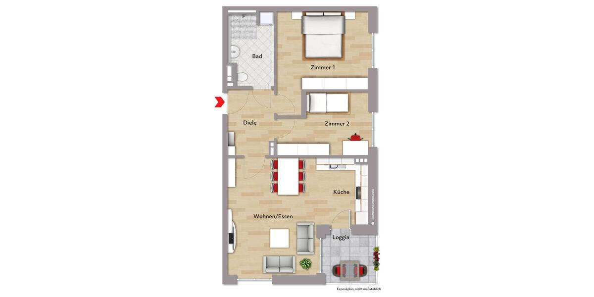 Etagenwohnung Leonberg - 3 Zimmer, 78 m&sup2;, 1.465&euro; | Angebot:23712512