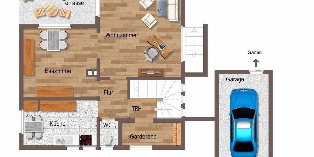 Einfamilienhaus Marbach am Neckar Marbach - 5 Zimmer, 120 m&sup2;, 429.000&euro; | Angebot:25773446