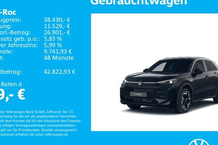 VW T-Roc 1.505 km 38.430 &euro; Stuttgart-Wangen 70188