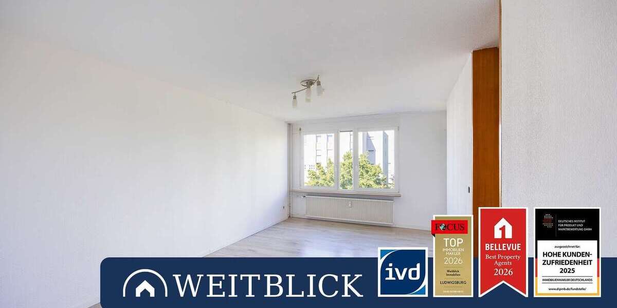 Etagenwohnung Ludwigsburg Eglosheim - 3 Zimmer, 66 m&sup2;, 214.000&euro; | Angebot:27255547