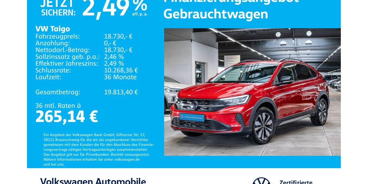 VW Taigo 11.050 km 18.330 &euro; Stuttgart-Feuerbach 70469