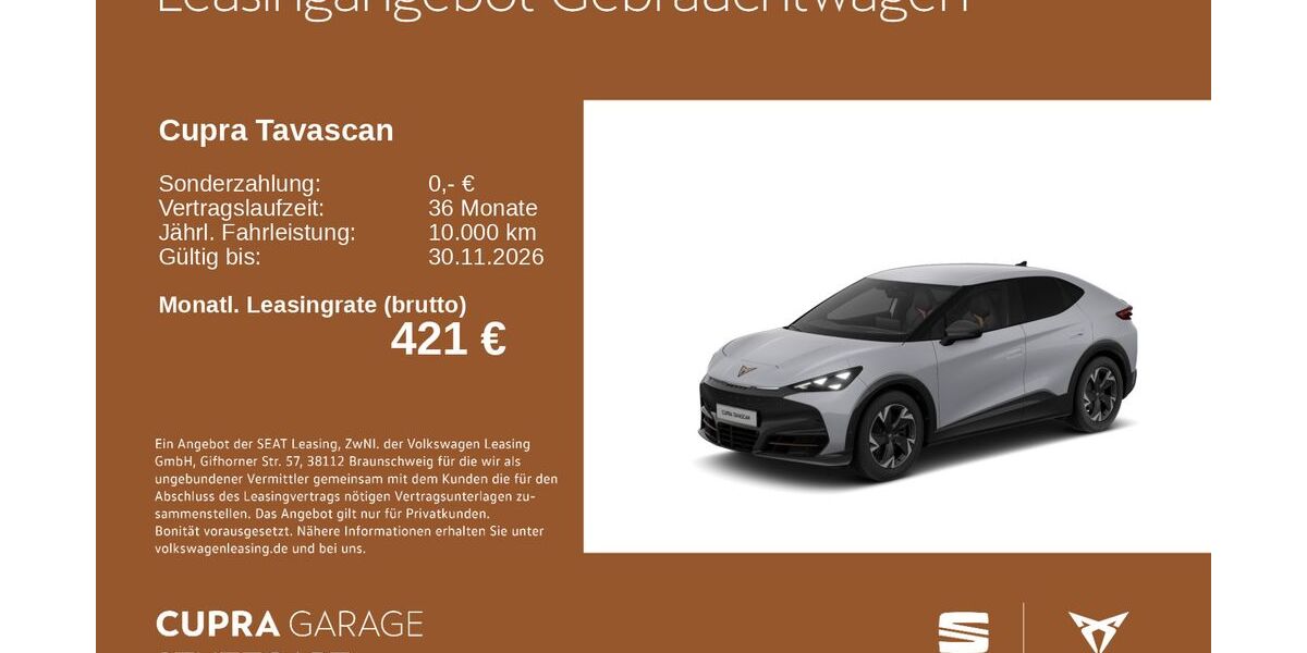 Cupra Tavascan 13.147 km 38.930 &euro; Stuttgart-Feuerbach 70469