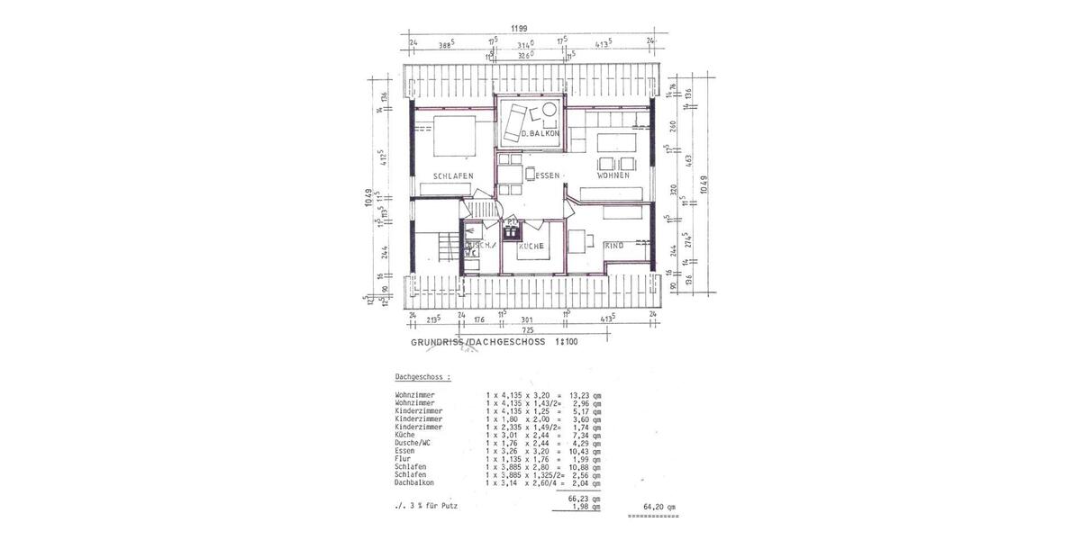 Dachgeschoßwohnung Löchgau - 3.5 Zimmer, 64 m&sup2;, 700&euro; | Angebot:26675104