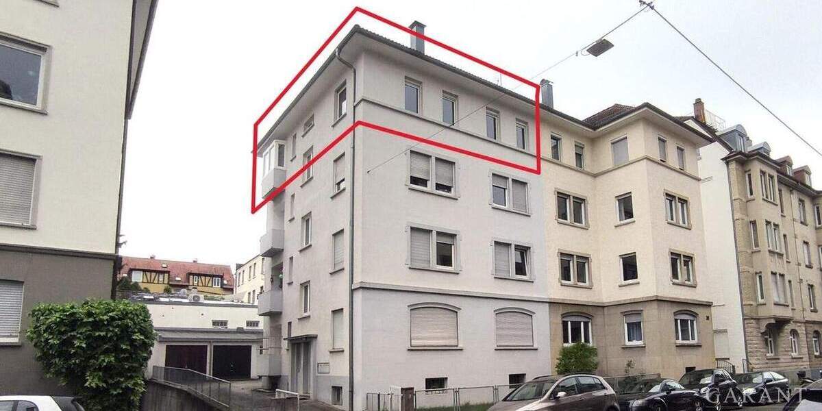 Etagenwohnung Stuttgart Bad Cannstatt - 3 Zimmer, 82 m&sup2;, 340.000&euro; | Angebot:25746472