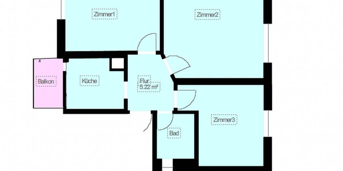 Etagenwohnung Stuttgart Ost - 3 Zimmer, 65 m&sup2;, 1.170&euro; | Angebot:26009407
