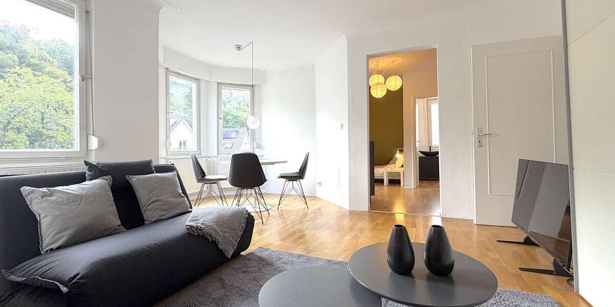 Etagenwohnung Stuttgart Bopser - 1.5 Zimmer, 45 m&sup2;, 1.350&euro; | Angebot:27330899