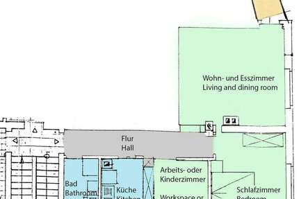 Zimmer Stuttgart Heslach - 3 Zimmer, 1.890&euro; | Angebot:23868131