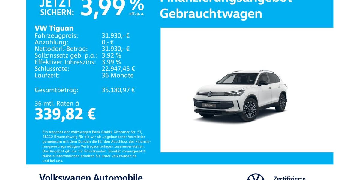 VW Tiguan 25.609 km 31.430 &euro; Stuttgart-Wangen 70188