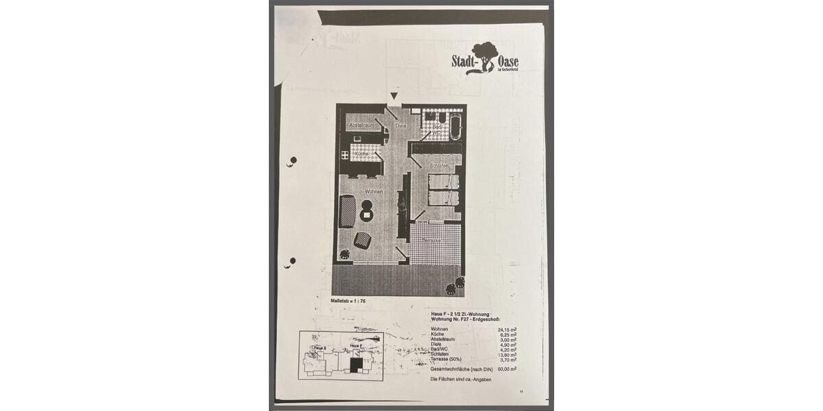 Terrassenwohnung Kirchheim unter Teck - 2.5 Zimmer, 60 m&sup2;, 900&euro; | Angebot:25656008