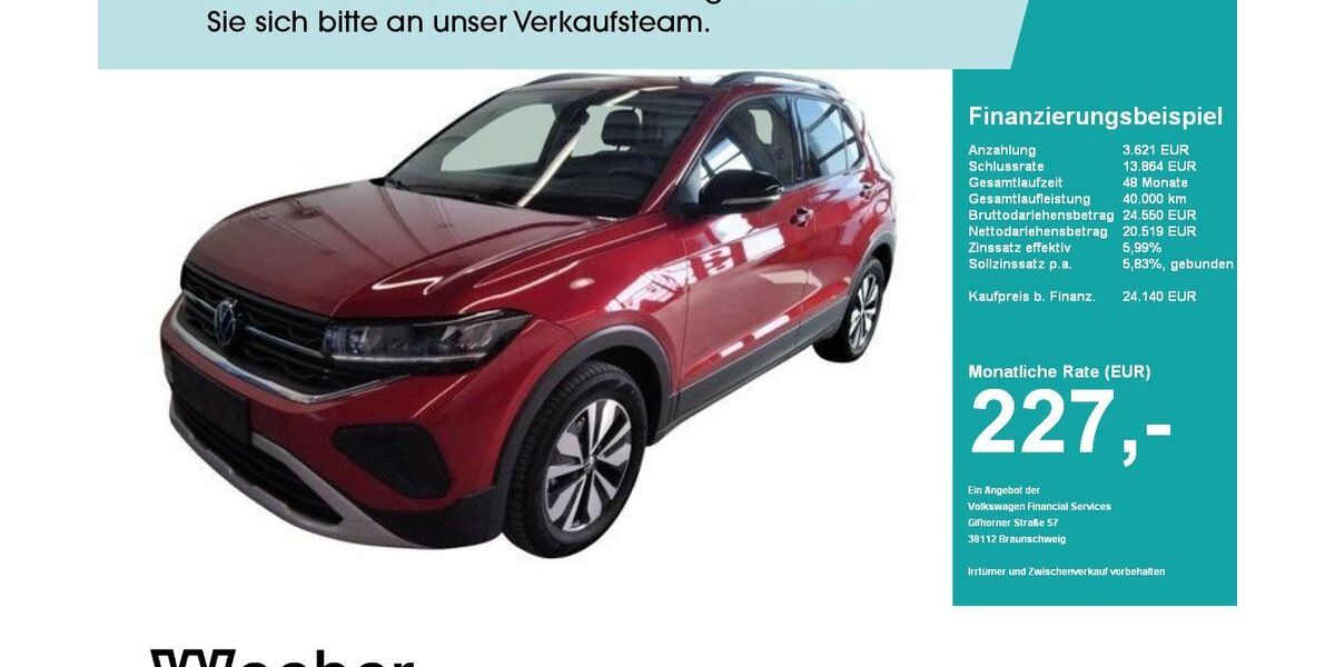 VW T-Cross 10.782 km 23.989 &euro; Leonberg 71229