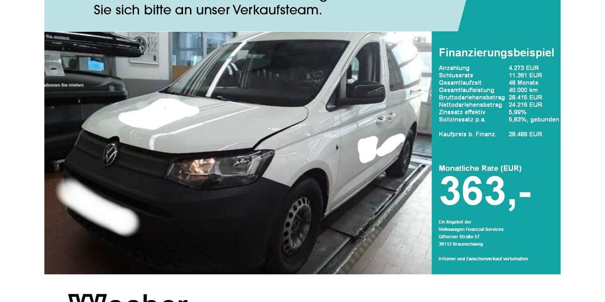 VW Caddy Maxi 41.592 km 26.939 &euro; Leonberg 71229