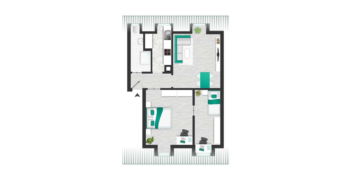 Etagenwohnung Stuttgart Stuttgart-Süd - 3 Zimmer, 50 m&sup2;, 190.000&euro; | Angebot:24398777