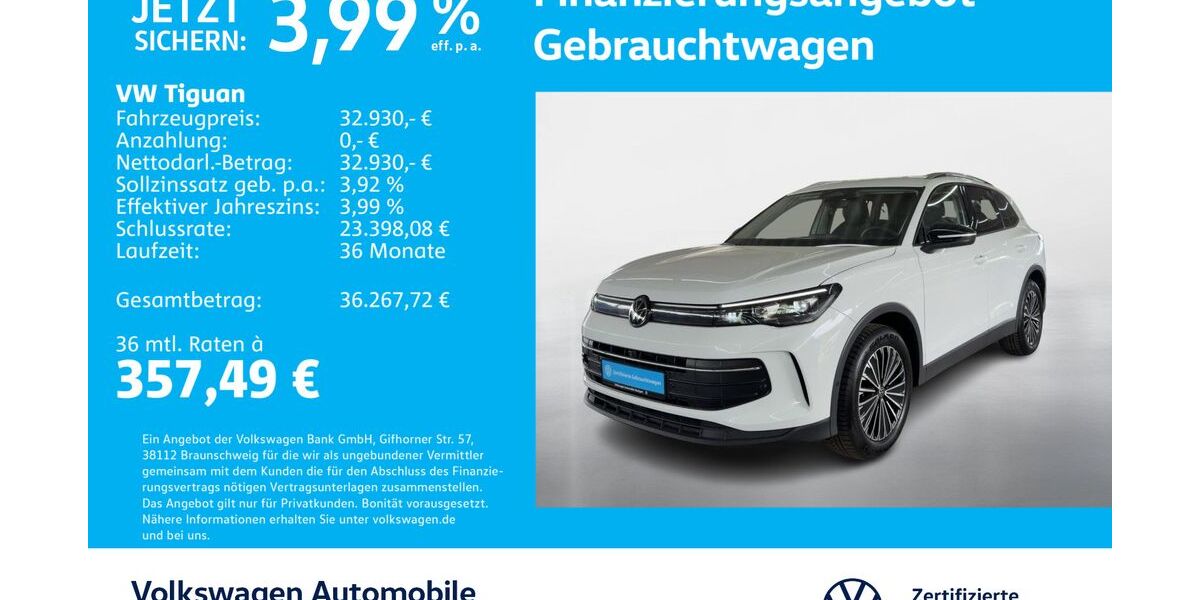 VW Tiguan 17.428 km 32.930 &euro; Stuttgart-Wangen 70188