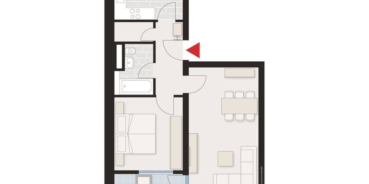 Etagenwohnung Stuttgart Neugereut - 2 Zimmer, 58 m&sup2;, 237.900&euro; | Angebot:25708941