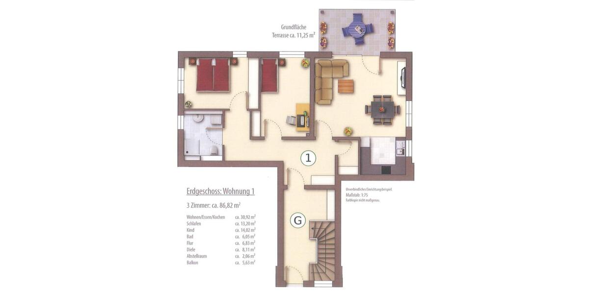 Erdgeschoßwohnung Sersheim - 3 Zimmer, 86 m&sup2;, 600.000&euro; | Angebot:25239347