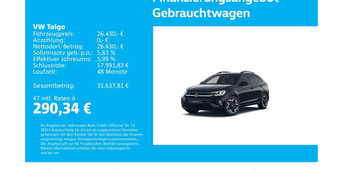 VW Taigo 23.120 km 26.230 &euro; Stuttgart-Wangen 70188