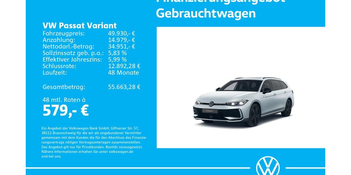 VW Passat Variant 1.505 km 48.930 &euro; Stuttgart-Feuerbach 70469