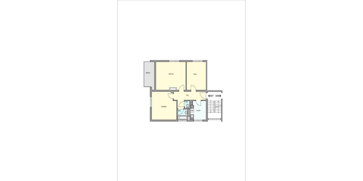 Etagenwohnung Esslingen am Neckar Oberesslingen - 3 Zimmer, 85 m&sup2;, 1.000&euro; | Angebot:26664685