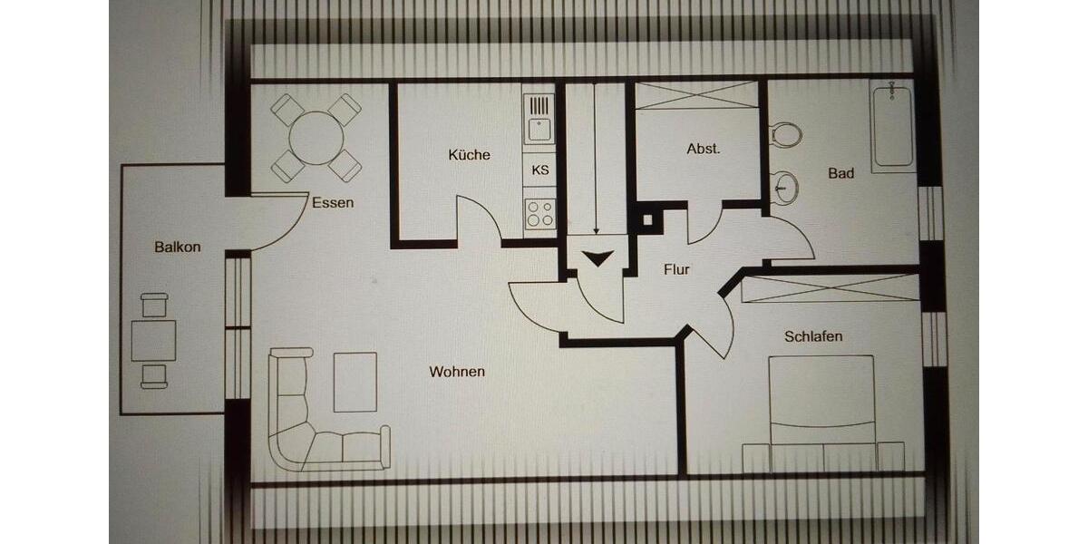Dachgeschoßwohnung Magstadt - 2.5 Zimmer, 64 m&sup2;, 865&euro; | Angebot:25057496