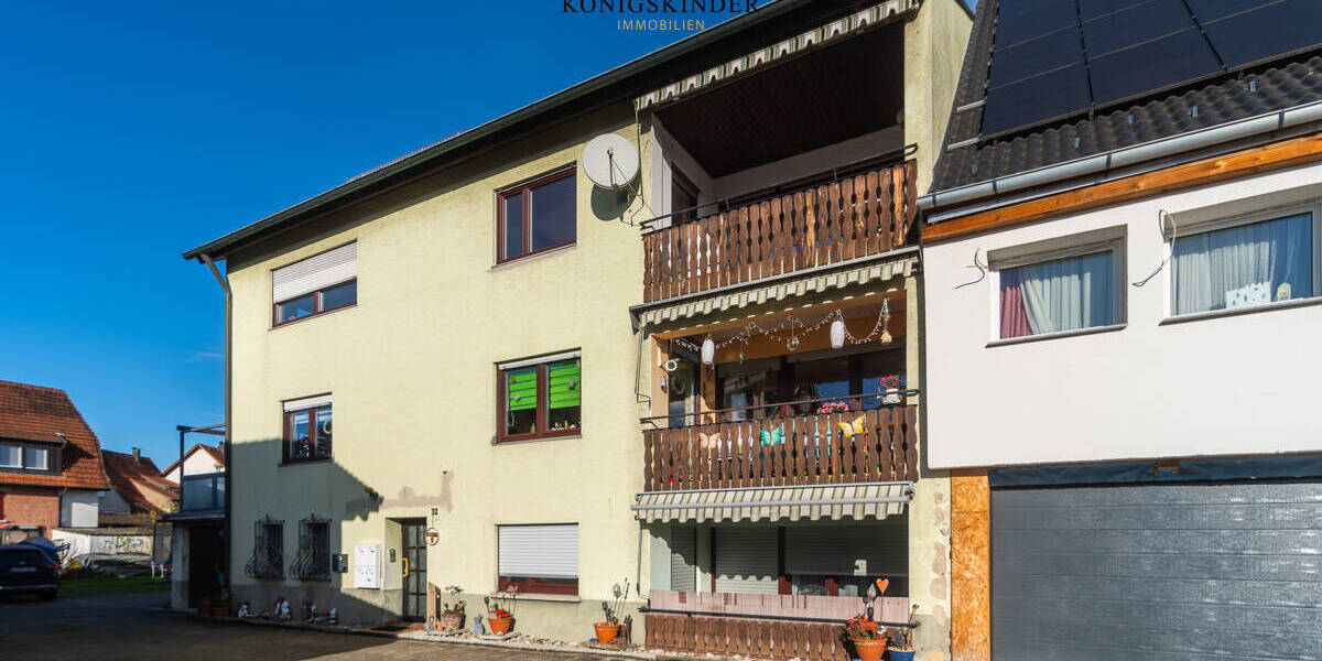 Etagenwohnung Plüderhausen - 3 Zimmer, 91 m&sup2;, 270.000&euro; | Angebot:25676362