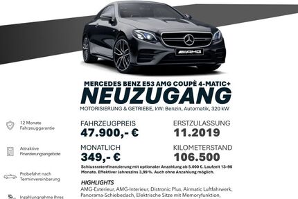 Mercedes-Benz E 53 AMG 106.500 km 47.900 &euro; Ebersbach an der Fils 73061