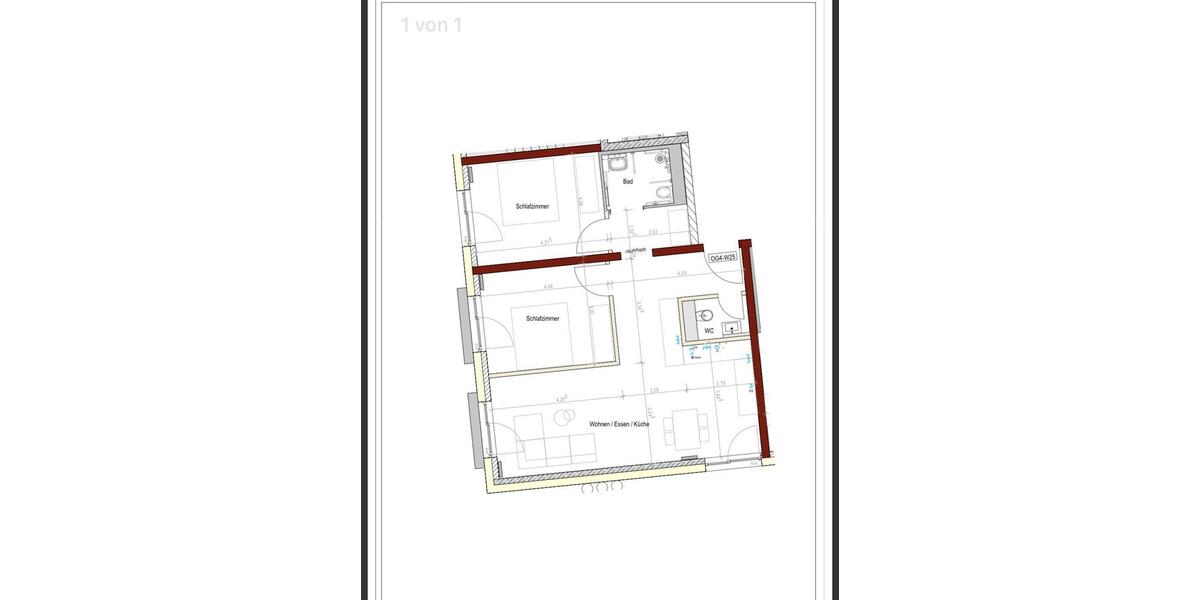 Etagenwohnung Göppingen - 3 Zimmer, 73 m&sup2;, 1.155&euro; | Angebot:25498307