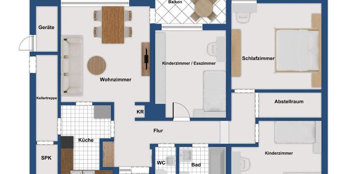 Etagenwohnung Sachsenheim Großsachsenheim - 4 Zimmer, 96 m&sup2;, 345.000&euro; | Angebot:25697947