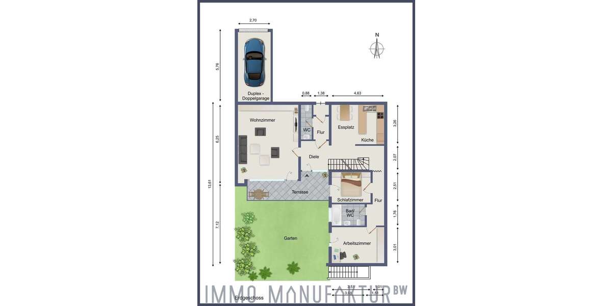 Einfamilienhaus Leinfelden-Echterdingen Echterdingen - 5 Zimmer, 122 m&sup2;, 509.000&euro; | Angebot:27108319