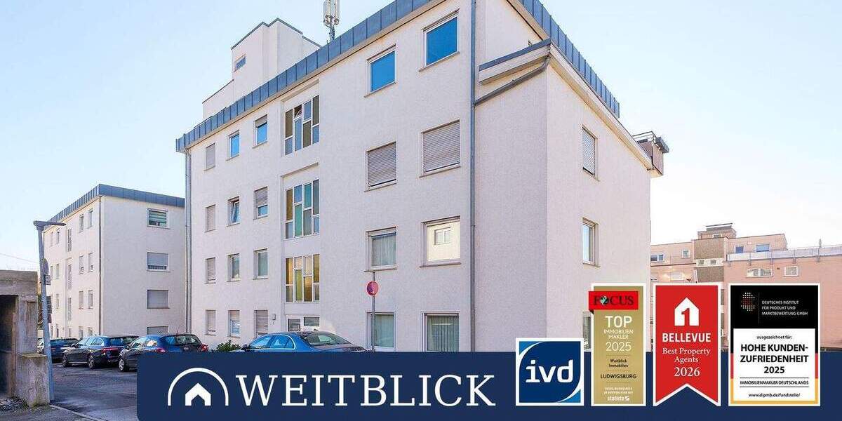 Etagenwohnung Leonberg - 2 Zimmer, 42 m&sup2;, 139.000&euro; | Angebot:25742433