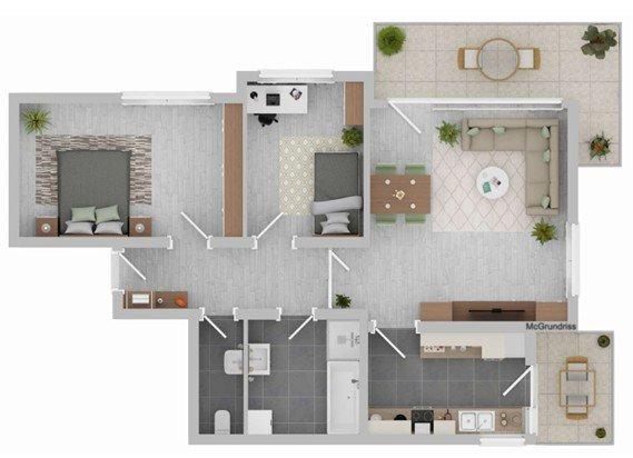 Etagenwohnung Ostfildern - 3 Zimmer, 80 m&sup2;, 1.260&euro; | Angebot:27619194